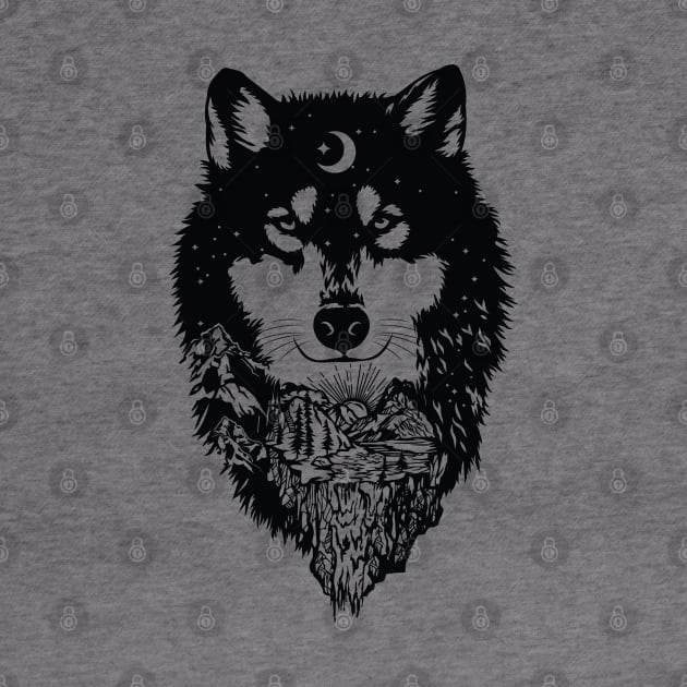 Wolf Mandala by Madelyn_Frere